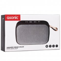 Asonic AS-02 Gümüş Bluetooth 3W TF/USB Destekli Speaker