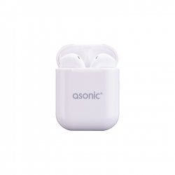 Promosyon Asonic AS-TWS130 Beyaz Mobil Telefon Uyumlu Bluetooth TWS AirPods Mikrofonlu Kulaklık