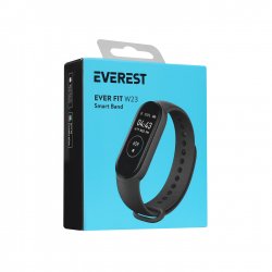 Everest EVER FIT W23 Android/IOS Smart Watch 110mAh Kalp Atışı Sensörlü Siyah Akıllı Bileklik & Saat